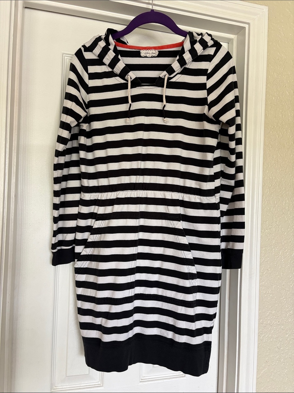 Anthropologie Lili’s Closet Long Sleeve Stretch T-shirt Hoodie Dress